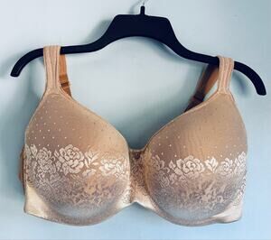 Soma Bra 40DDD Beige Lace Stunning Support Balconette